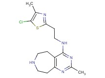 N-[2-(5-chloro-4-methyl-1,3-thiazol-2-yl)ethyl]-2-methyl-6,7,8,9-tetrahydro-5H-pyrimido[4,5-d]azepin-4-amine dihydrochloride