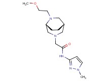 2-[(1S*,5R*)-6-(2-methoxyethyl)-3,6-diazabicyclo[3.2.2]non-3-yl]-N-(1-methyl-1H-pyrazol-3-yl)acetamide
