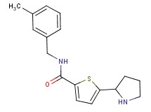 N-(3-methylbenzyl)-5-(2-pyrrolidinyl)-2-thiophenecarboxamide trifluoroacetate
