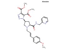 dimethyl 1-((3S,5S)-1-[(2E)-3-(4-methoxyphenyl)-2-propen-1-yl]-5-{[(2-pyridinylmethyl)amino]carbonyl}-3-pyrrolidinyl)-1H-1,2,3-triazole-4,5-dicarboxylate