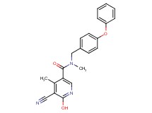 5-cyano-6-hydroxy-N,4-dimethyl-N-(4-phenoxybenzyl)nicotinamide