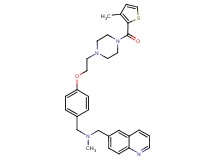 N-methyl-1-[4-(2-{4-[(3-methyl-2-thienyl)carbonyl]-1-piperazinyl}ethoxy)phenyl]-N-(6-quinolinylmethyl)methanamine