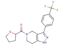 5-(tetrahydro-2-furanylcarbonyl)-3-[4-(trifluoromethyl)phenyl]-4,5,6,7-tetrahydro-1H-pyrazolo[4,3-c]pyridine