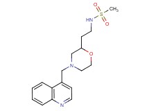 N-{2-[4-(quinolin-4-ylmethyl)morpholin-2-yl]ethyl}methanesulfonamide
