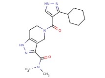 5-[(3-cyclohexyl-1H-pyrazol-4-yl)carbonyl]-N,N-dimethyl-4,5,6,7-tetrahydro-1H-pyrazolo[4,3-c]pyridine-3-carboxamide