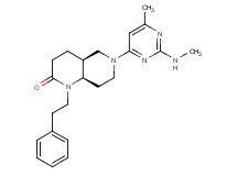 (4aS*,8aR*)-6-[6-methyl-2-(methylamino)pyrimidin-4-yl]-1-(2-phenylethyl)octahydro-1,6-naphthyridin-2(1H)-one