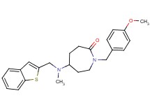 5-[(1-benzothien-2-ylmethyl)(methyl)amino]-1-(4-methoxybenzyl)-2-azepanone