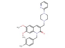 6,7-dimethoxy-1-(4-methylbenzyl)-3-{[4-(2-pyridinyl)-1-piperazinyl]methyl}-2(1H)-quinolinone