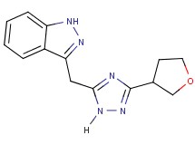 3-{[3-(tetrahydrofuran-3-yl)-1H-1,2,4-triazol-5-yl]methyl}-1H-indazole