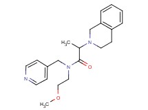 2-(3,4-dihydro-2(1H)-isoquinolinyl)-N-(2-methoxyethyl)-N-(4-pyridinylmethyl)propanamide