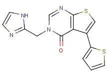 3-(1H-imidazol-2-ylmethyl)-5-(2-thienyl)thieno[2,3-d]pyrimidin-4(3H)-one