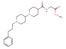 methyl N-{[1'-(3-phenylpropyl)-1,4'-bipiperidin-4-yl]carbonyl}glycinate