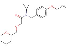 N-cyclopropyl-N-(4-ethoxybenzyl)-2-(tetrahydro-2H-pyran-2-ylmethoxy)acetamide