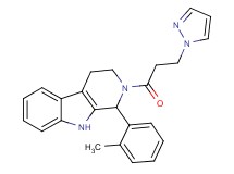 1-(2-methylphenyl)-2-[3-(1H-pyrazol-1-yl)propanoyl]-2,3,4,9-tetrahydro-1H-beta-carboline
