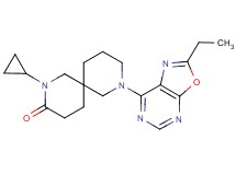 2-cyclopropyl-8-(2-ethyl[1,3]oxazolo[5,4-d]pyrimidin-7-yl)-2,8-diazaspiro[5.5]undecan-3-one