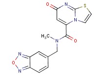 N-(2,1,3-benzoxadiazol-5-ylmethyl)-N-methyl-7-oxo-7H-[1,3]thiazolo[3,2-a]pyrimidine-5-carboxamide