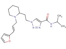 1-(2-{1-[(2E)-3-(2-furyl)-2-propen-1-yl]-2-piperidinyl}ethyl)-N-isopropyl-1H-1,2,3-triazole-4-carboxamide