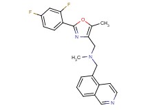 1-[2-(2,4-difluorophenyl)-5-methyl-1,3-oxazol-4-yl]-N-(5-isoquinolinylmethyl)-N-methylmethanamine