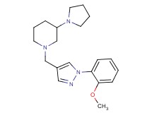 1-{[1-(2-methoxyphenyl)-1H-pyrazol-4-yl]methyl}-3-(1-pyrrolidinyl)piperidine