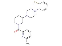 1-(2-fluorophenyl)-4-{1-[(6-methyl-2-pyridinyl)carbonyl]-3-piperidinyl}piperazine