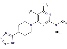 N,N,4,5-tetramethyl-6-[4-(1H-tetrazol-5-yl)piperidin-1-yl]pyrimidin-2-amine