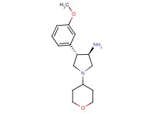 rel-(3R,4S)-4-(3-methoxyphenyl)-1-(tetrahydro-2H-pyran-4-yl)-3-pyrrolidinamine dihydrochloride
