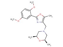 (2R*,6S*)-4-{[2-(2,5-dimethoxyphenyl)-5-methyl-1,3-oxazol-4-yl]methyl}-2,6-dimethylmorpholine