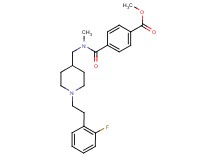 methyl 4-{[({1-[2-(2-fluorophenyl)ethyl]-4-piperidinyl}methyl)(methyl)amino]carbonyl}benzoate
