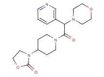 3-{1-[4-morpholinyl(3-pyridinyl)acetyl]-4-piperidinyl}-1,3-oxazolidin-2-one