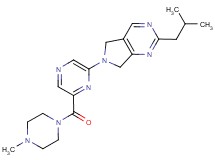 2-isobutyl-6-{6-[(4-methylpiperazin-1-yl)carbonyl]pyrazin-2-yl}-6,7-dihydro-5H-pyrrolo[3,4-d]pyrimidine