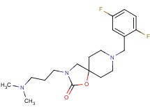 8-(2,5-difluorobenzyl)-3-[3-(dimethylamino)propyl]-1-oxa-3,8-diazaspiro[4.5]decan-2-one