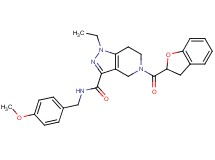 5-(2,3-dihydro-1-benzofuran-2-ylcarbonyl)-1-ethyl-N-(4-methoxybenzyl)-4,5,6,7-tetrahydro-1H-pyrazolo[4,3-c]pyridine-3-carboxamide
