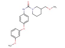 3-(methoxymethyl)-N-[4-(3-methoxyphenoxy)phenyl]piperidine-1-carboxamide