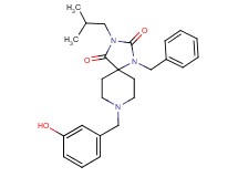 1-benzyl-8-(3-hydroxybenzyl)-3-isobutyl-1,3,8-triazaspiro[4.5]decane-2,4-dione