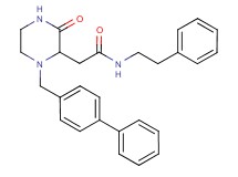 2-[1-(4-biphenylylmethyl)-3-oxo-2-piperazinyl]-N-(2-phenylethyl)acetamide
