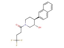 (3S*,4S*)-4-(2-naphthyl)-1-(4,4,4-trifluorobutanoyl)piperidin-3-ol
