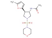 N-[(3S*,4R*)-4-(5-methyl-2-furyl)-1-(4-morpholinylsulfonyl)-3-pyrrolidinyl]acetamide