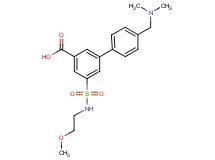 4'-[(dimethylamino)methyl]-5-{[(2-methoxyethyl)amino]sulfonyl}biphenyl-3-carboxylic acid