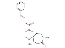 1-methyl-4-(3-phenoxypropanoyl)-1,4,9-triazaspiro[5.6]dodecan-10-one