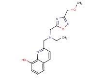 2-[(ethyl{[3-(methoxymethyl)-1,2,4-oxadiazol-5-yl]methyl}amino)methyl]quinolin-8-ol