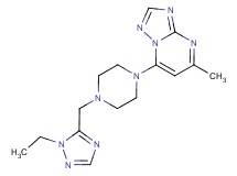 7-{4-[(1-ethyl-1H-1,2,4-triazol-5-yl)methyl]piperazin-1-yl}-5-methyl[1,2,4]triazolo[1,5-a]pyrimidine