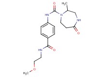 N-(4-{[(2-methoxyethyl)amino]carbonyl}phenyl)-2-methyl-5-oxo-1,4-diazepane-1-carboxamide