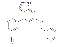 2-{6-[(pyridin-3-ylmethyl)amino]-1H-pyrrolo[2,3-b]pyridin-4-yl}isonicotinonitrile
