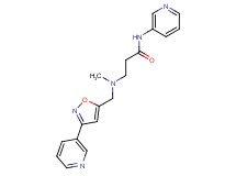 3-{methyl[(3-pyridin-3-ylisoxazol-5-yl)methyl]amino}-N-pyridin-3-ylpropanamide