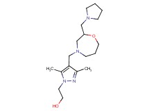 2-(3,5-dimethyl-4-{[2-(pyrrolidin-1-ylmethyl)-1,4-oxazepan-4-yl]methyl}-1H-pyrazol-1-yl)ethanol