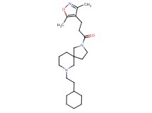 7-(2-cyclohexylethyl)-2-[3-(3,5-dimethyl-4-isoxazolyl)propanoyl]-2,7-diazaspiro[4.5]decane