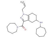 1-allyl-3-(1-azepanylcarbonyl)-N-cycloheptyl-4,5,6,7-tetrahydro-1H-indazol-5-amine