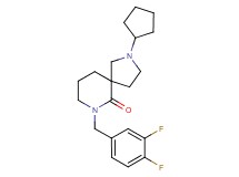 2-cyclopentyl-7-(3,4-difluorobenzyl)-2,7-diazaspiro[4.5]decan-6-one