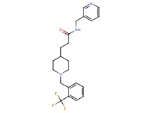 N-(3-pyridinylmethyl)-3-{1-[2-(trifluoromethyl)benzyl]-4-piperidinyl}propanamide