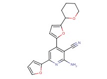 2-amino-6-(2-furyl)-4-[5-(tetrahydro-2H-pyran-2-yl)-2-furyl]nicotinonitrile